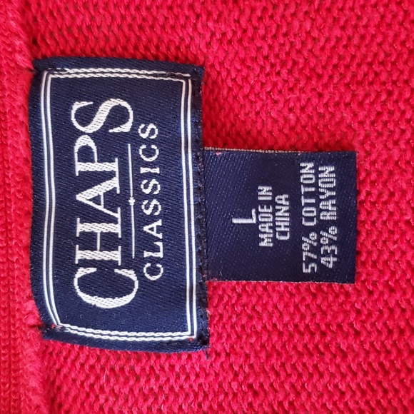 Chaps by Ralph Lauren women's one-button front closure cardigan.  Size large. - Picture 3 of 6